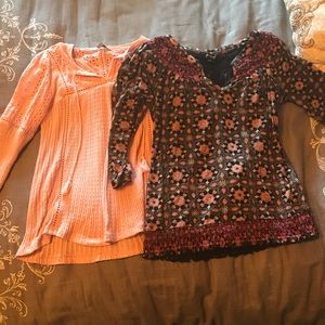 Two Lucky Brand Shirts for $18,  XS/S